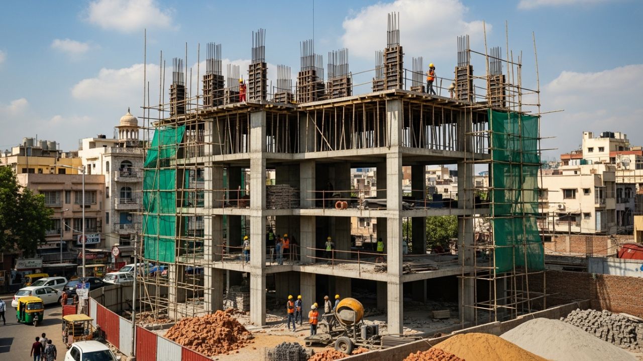 4 Floor Building Construction in Delhi