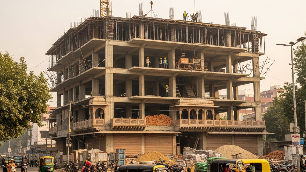 4 Floor Building Construction in Delhi