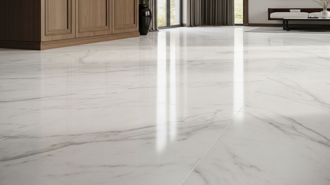 Premium marble flooring by marble material supplier in Dehradun for residential projects