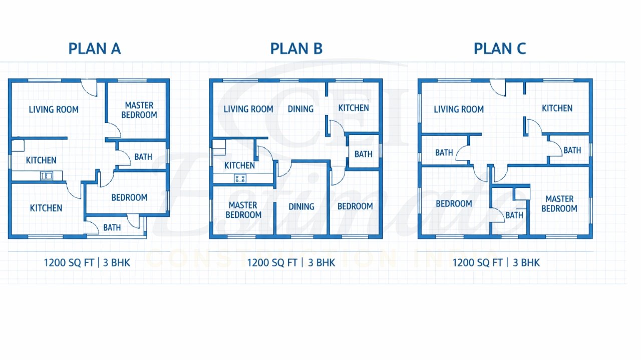 Top 1200 sq ft 3 BHK house plans comparison 2026