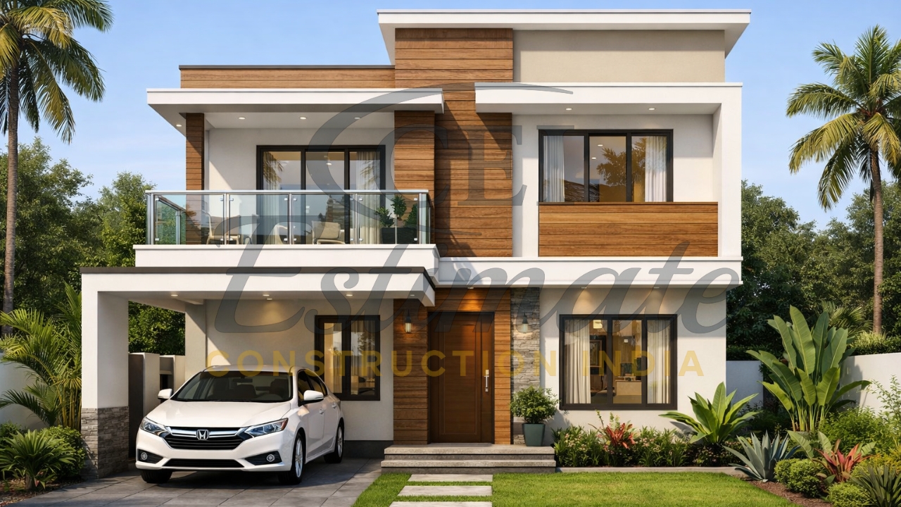 1200 sq ft duplex 3 BHK house plan India 2026 photo