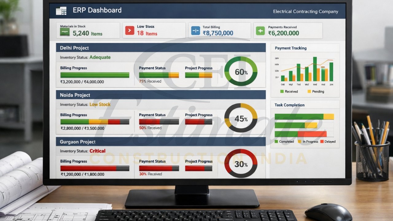 ERP Software for Electrical Contractors in Delhi NCR