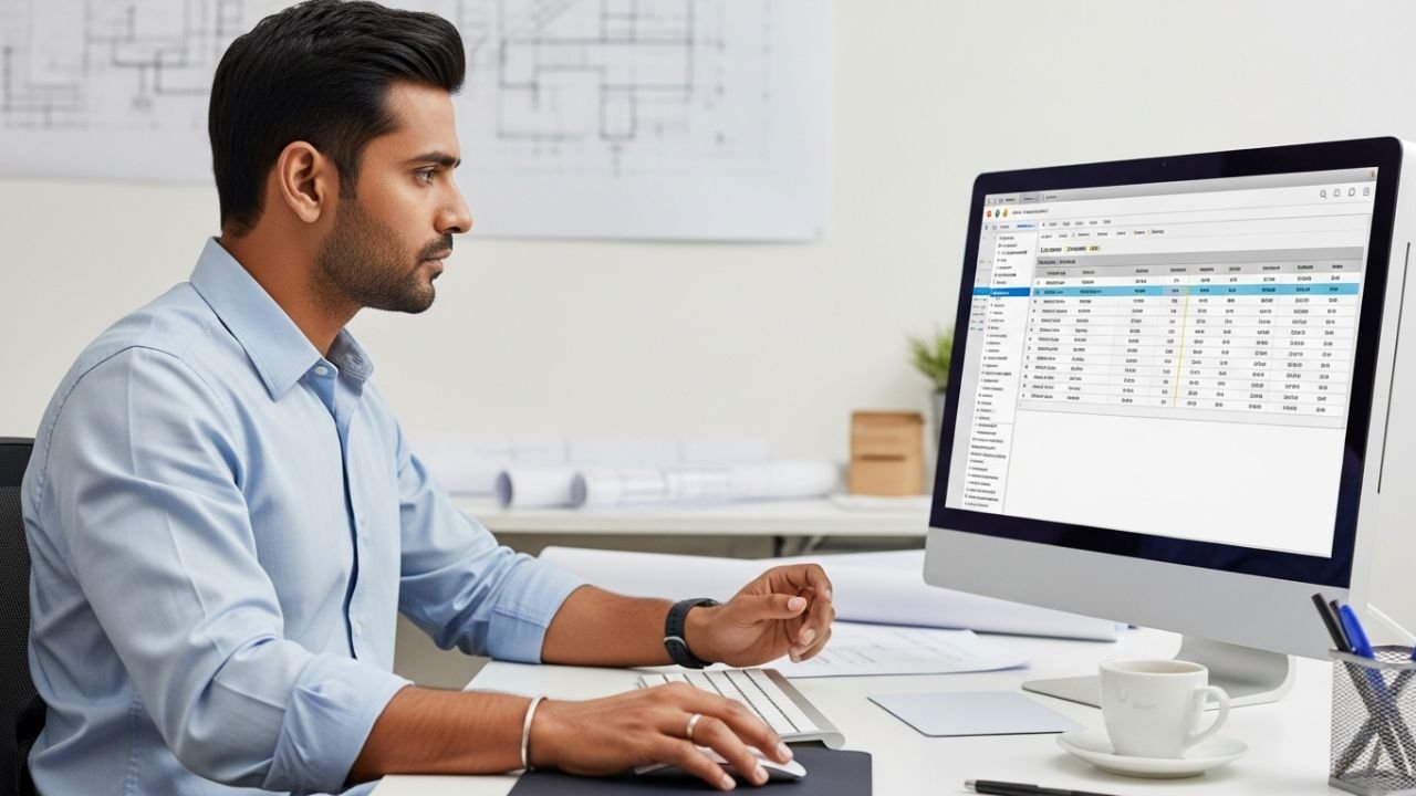 ERP system for construction company in India