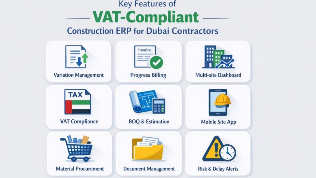 Construction ERP Software in Dubai & UAE 2026 - Construction Estimator ...