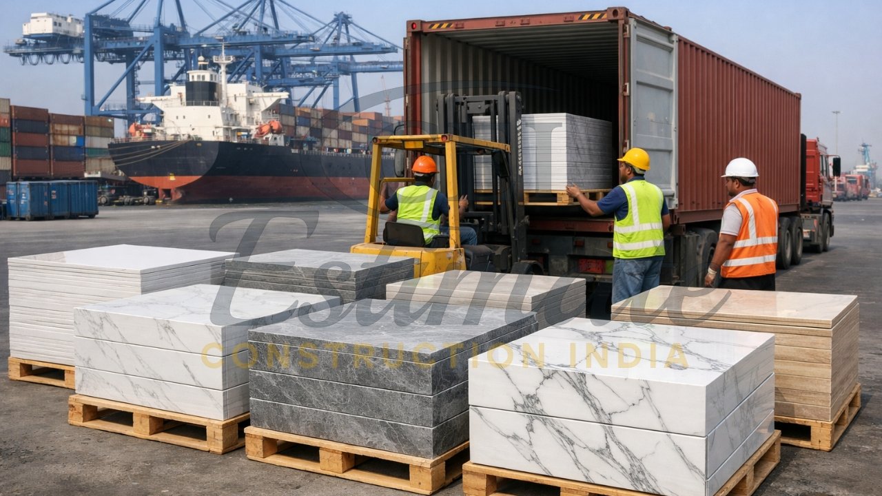 How to Import Porcelain Tiles from India to Poland