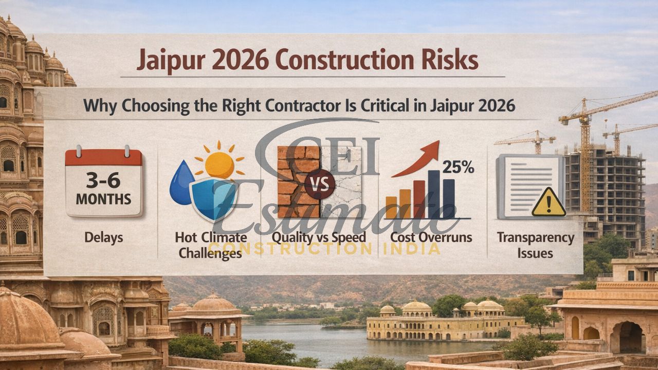 Jaipur 2026 construction risks: delays, costs, quality issues