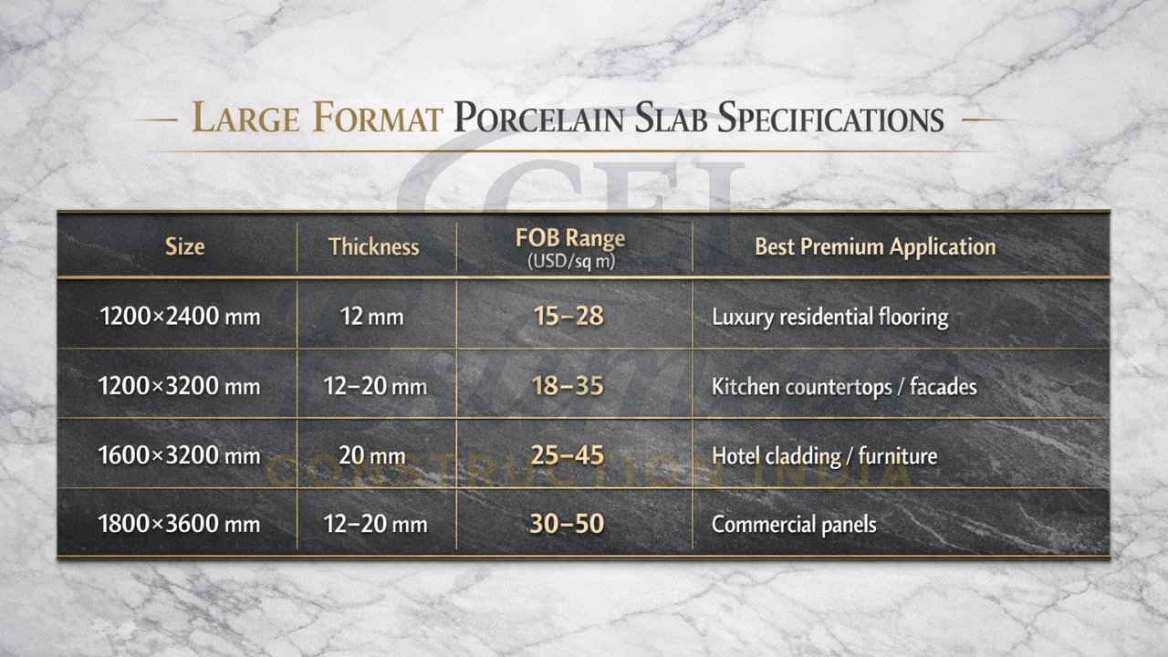 Large Format Porcelain Tile Manufacturer India
