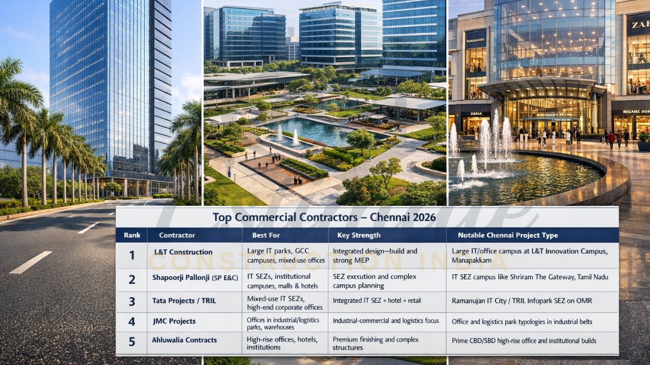 Top Commercial Building Contractors in Chennai