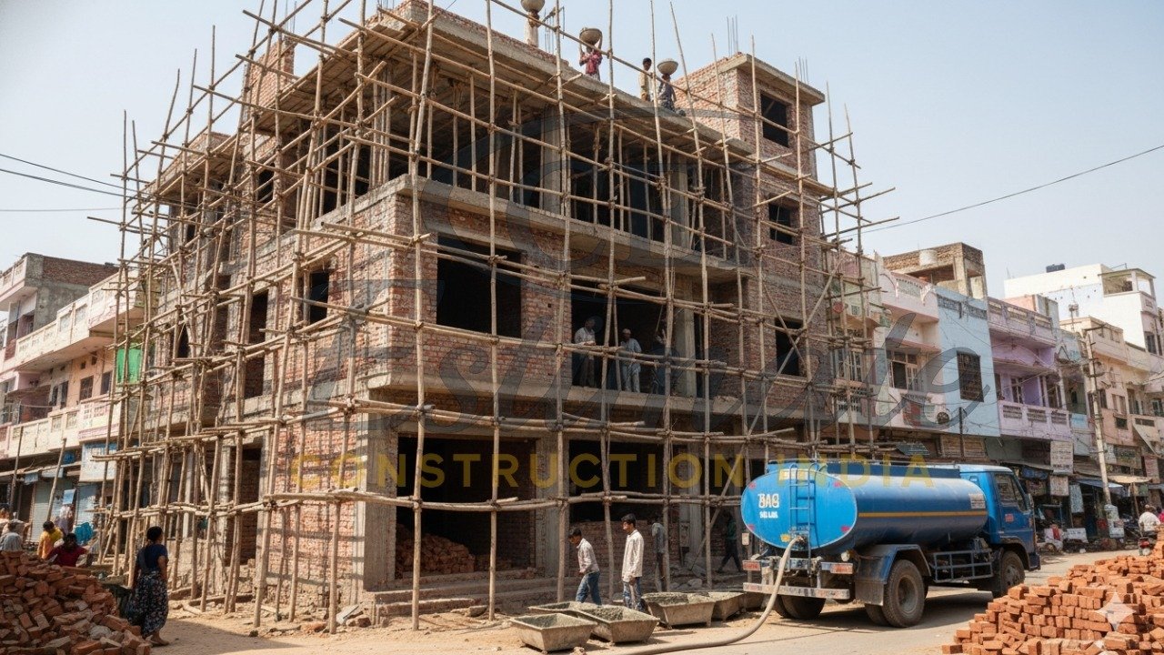 Cracked walls from common mistakes in house construction India 2026