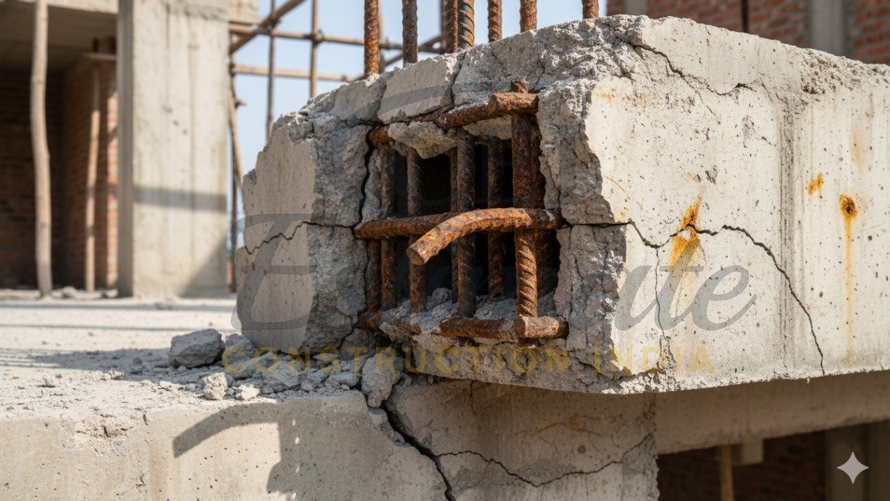 Rusting steel from low-quality material mistakes to avoid while building house India