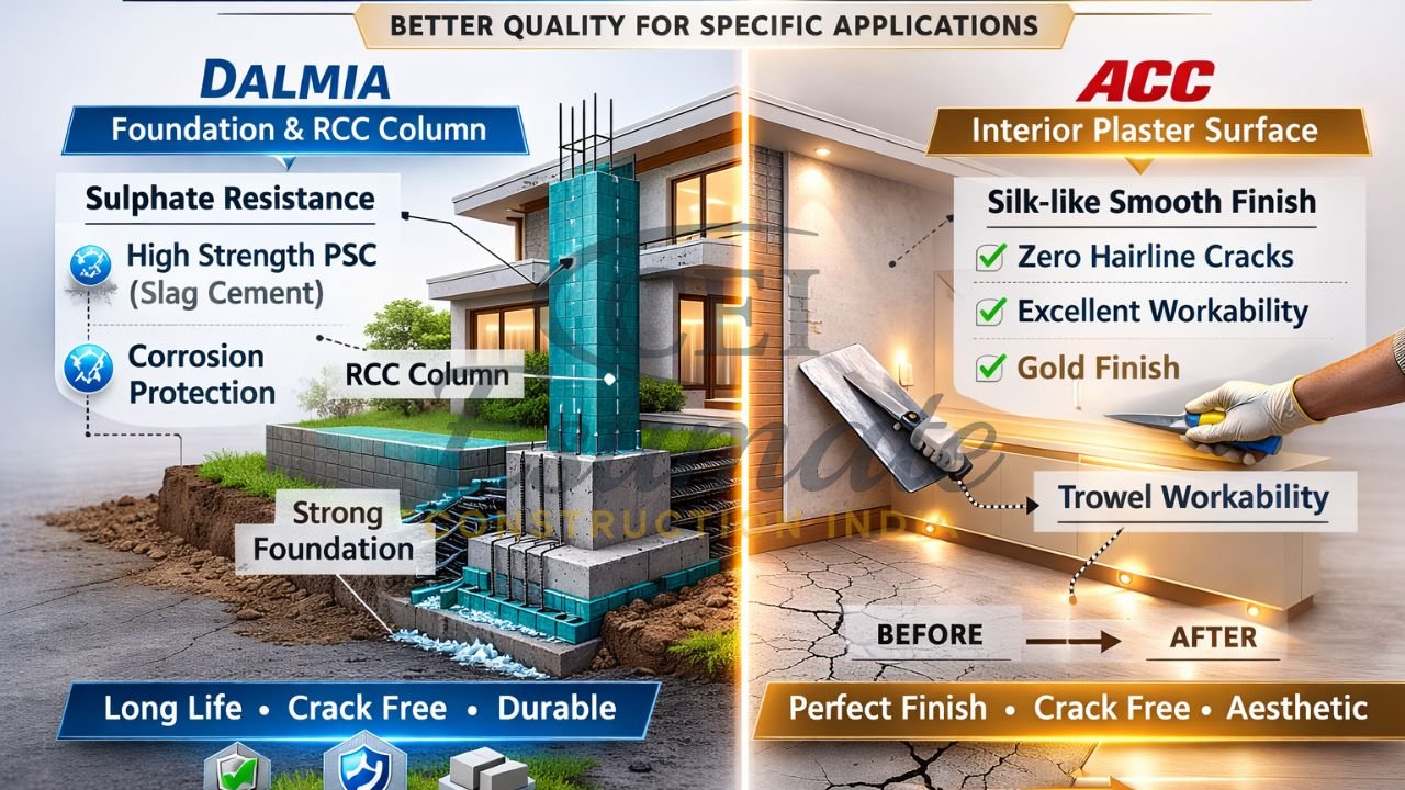 ACC Cement vs Dalmia Cement Quality Comparison