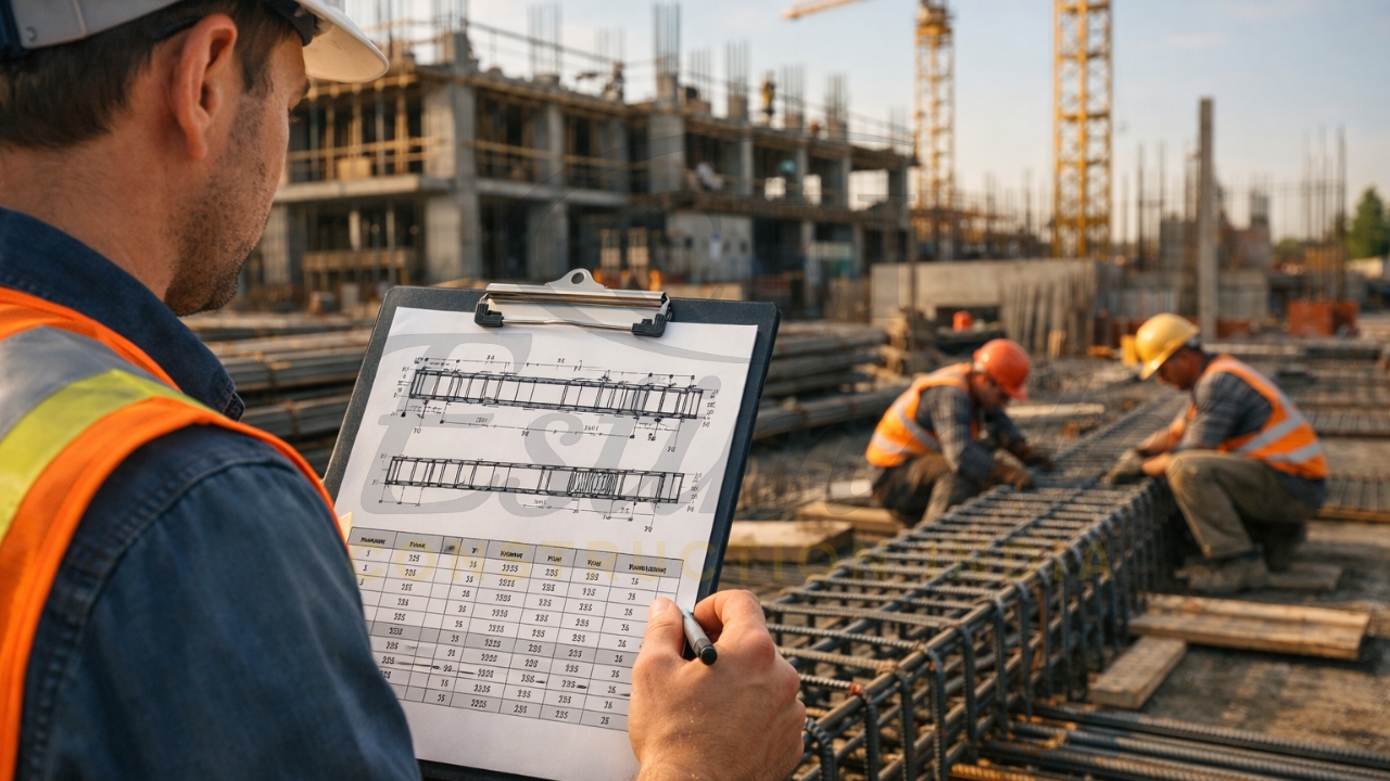 Bar Bending Schedule for Beams