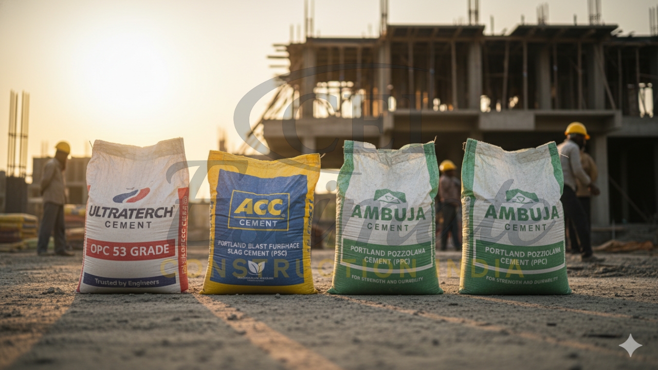 Best Cement for Beam in India