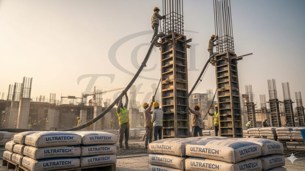 Best Cement for Column Casting in India
