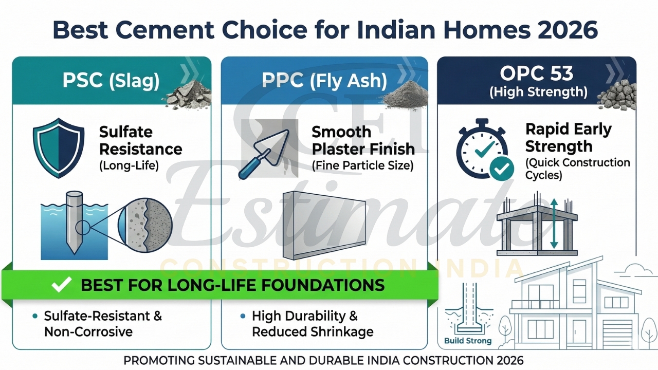 Best Cement for Home Construction in India