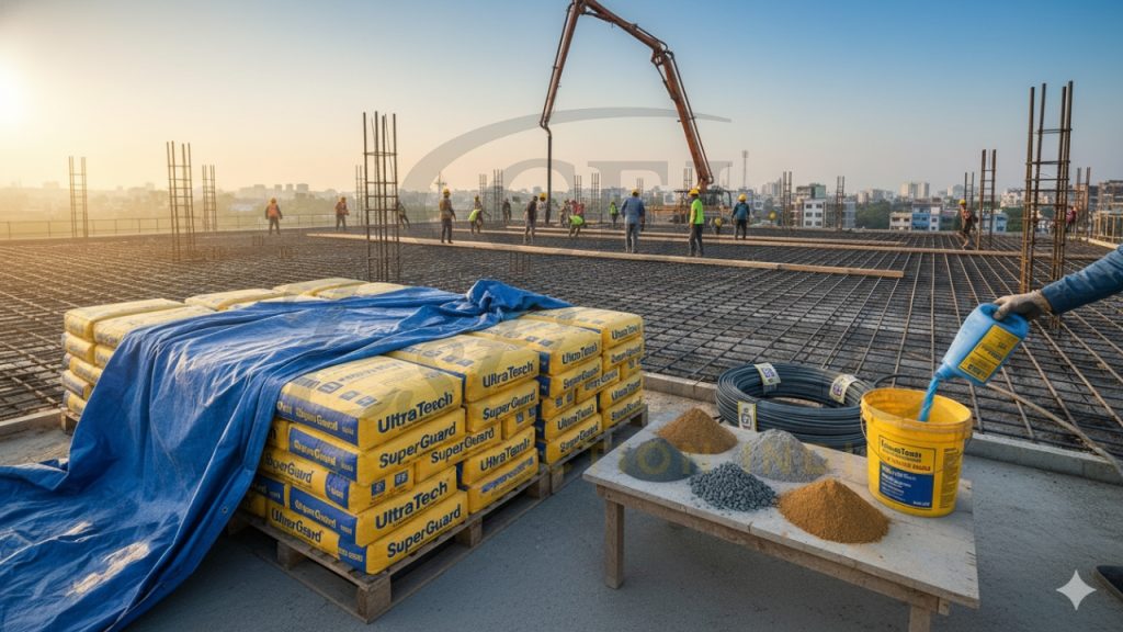 Best Cement for Roof Concrete in India