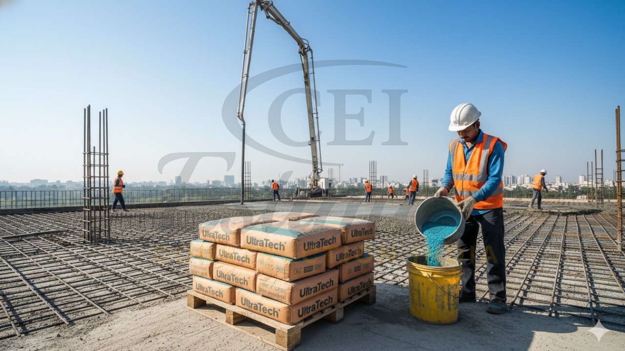 Best Cement for Roof Concrete in India 