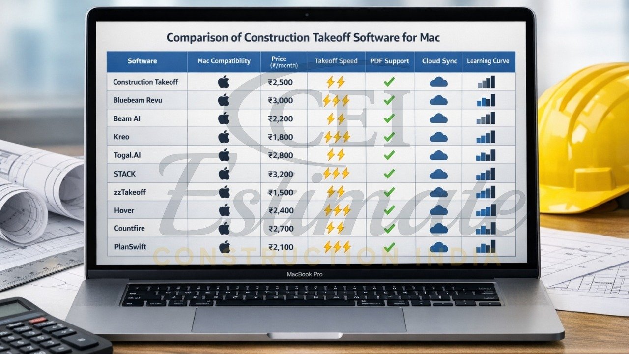 Top Mac-compatible construction estimating takeoff software comparison 2026