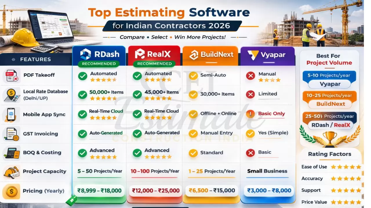 Best Estimating Software for Residential Construction in India