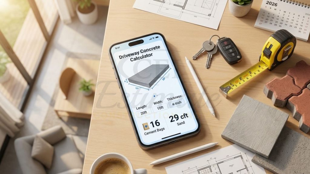 Cement Calculator for Driveway in India