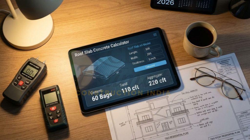 Cement Calculator for Roof Slab in India
