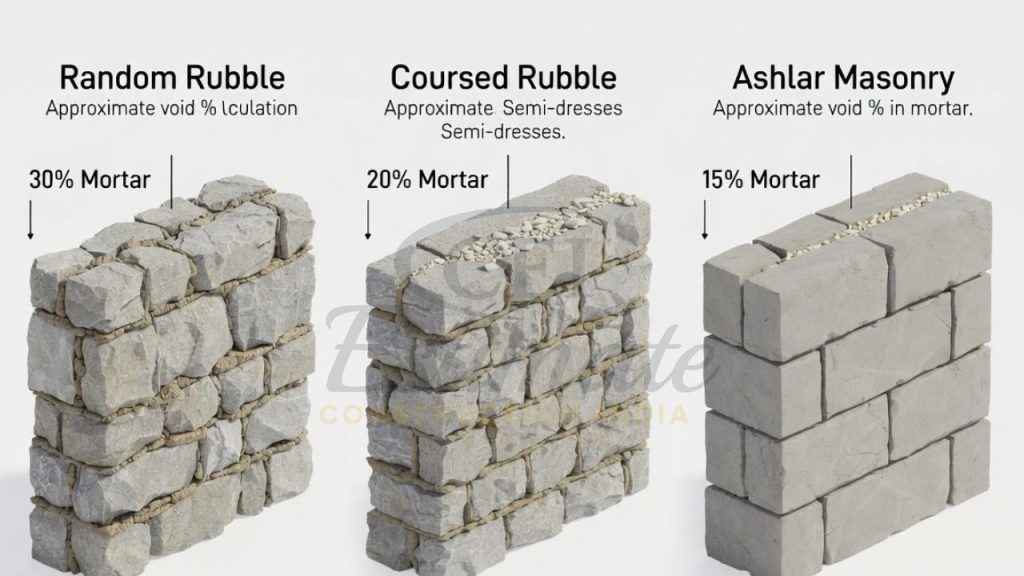 Cement Calculator for Stone Masonry in India