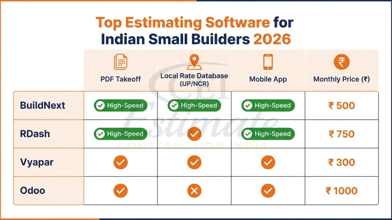 Construction Estimating Software for Small Business in India