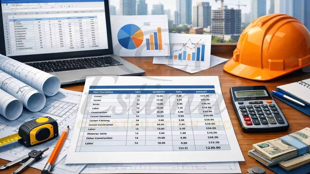 Construction Estimator India BOQ example 2026