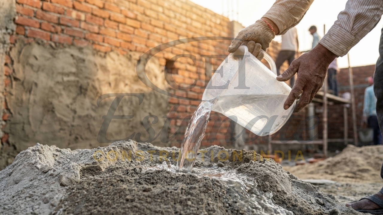 Water Cement Ratio for Plastering in India