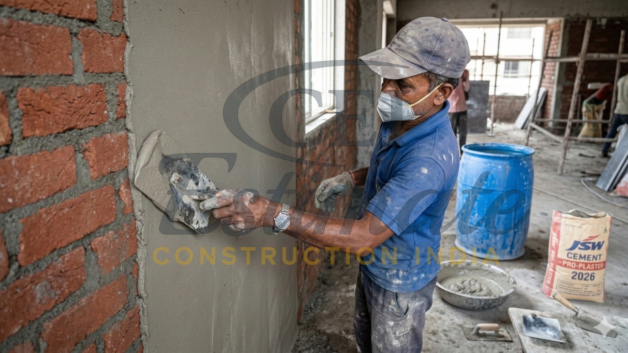 Water Cement Ratio for Plastering in India 