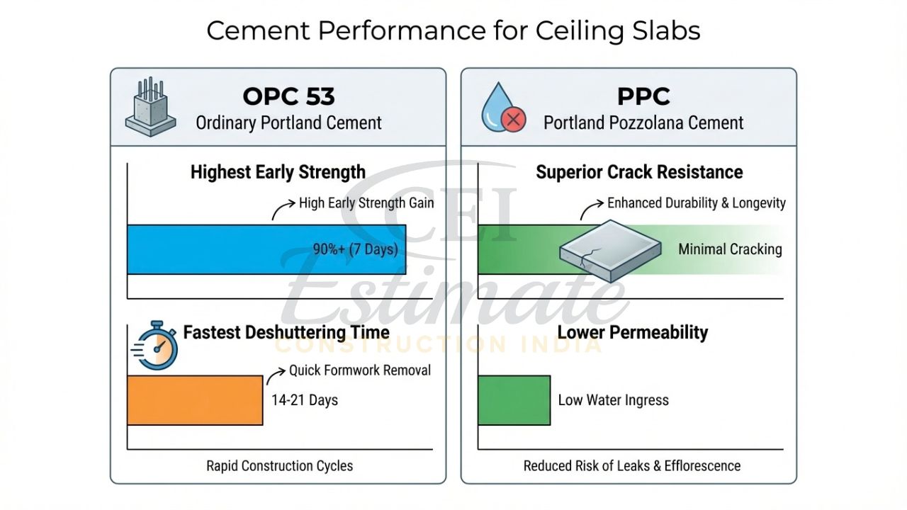 Which Cement Is Best for Ceiling