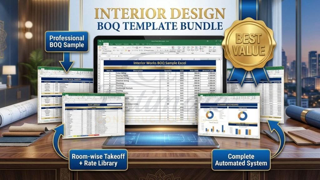 BOQ Sample Excel for Interior Works India