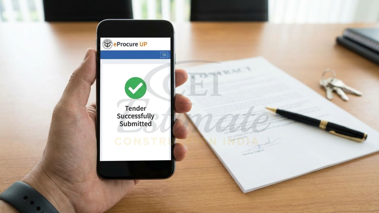 Successful tender submission on an Indian government portal using affordable estimating software.