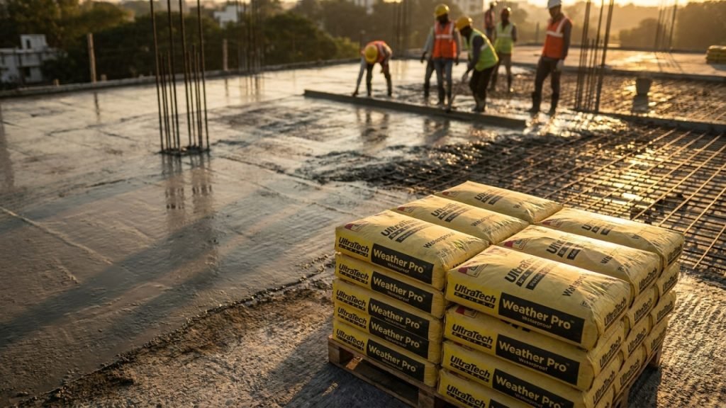 Best Cement for Roof Construction and Slab Casting in India