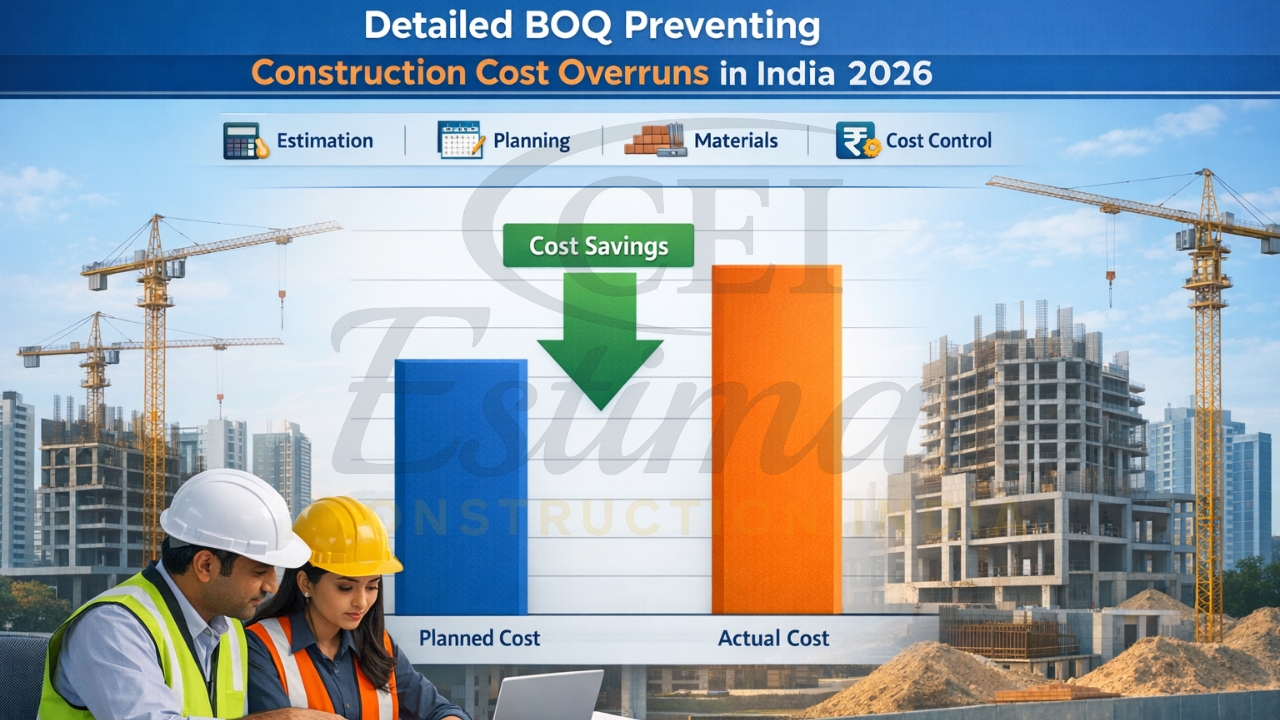 Detailed BOQ preventing construction cost overruns India 2026