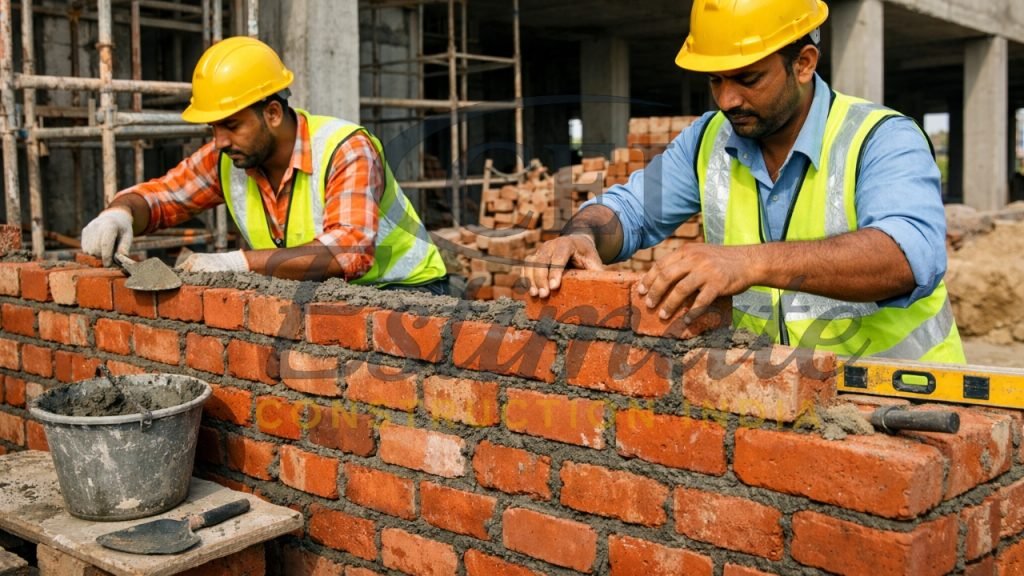 Brick Masonry Cost Per Square Foot in India