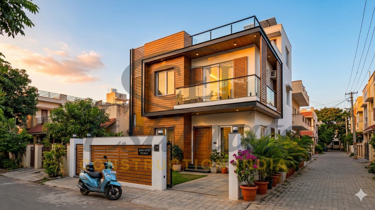 Construction Cost for 1BHK House in India