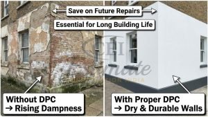 Cladding Over Dpc Damp Proof Course (DPC) in Construction India