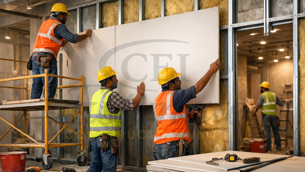 Factors affecting drywall cost per sq ft height location India 2026 