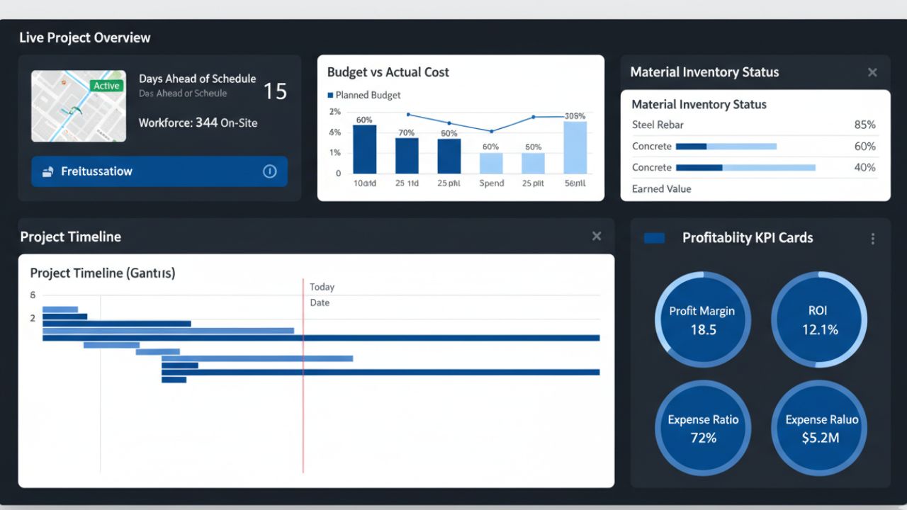 Construction ERP Dashboard