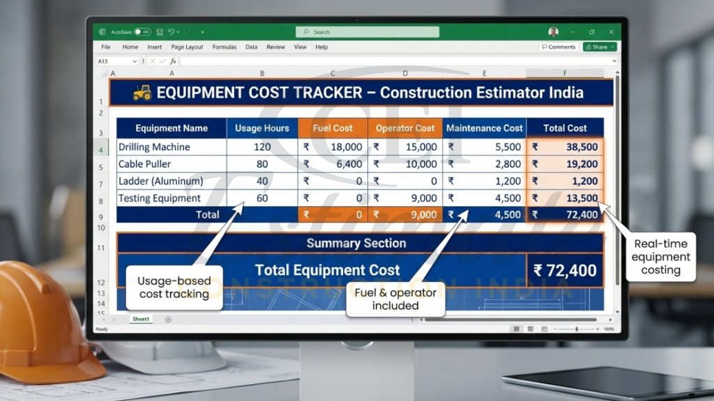 Electrical Material Takeoff Sheet in Excel