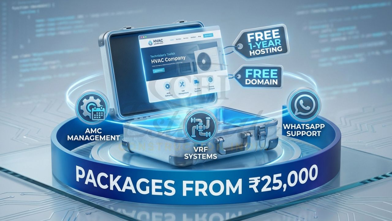 Affordable HVAC website design packages in India starting at 25,000.
