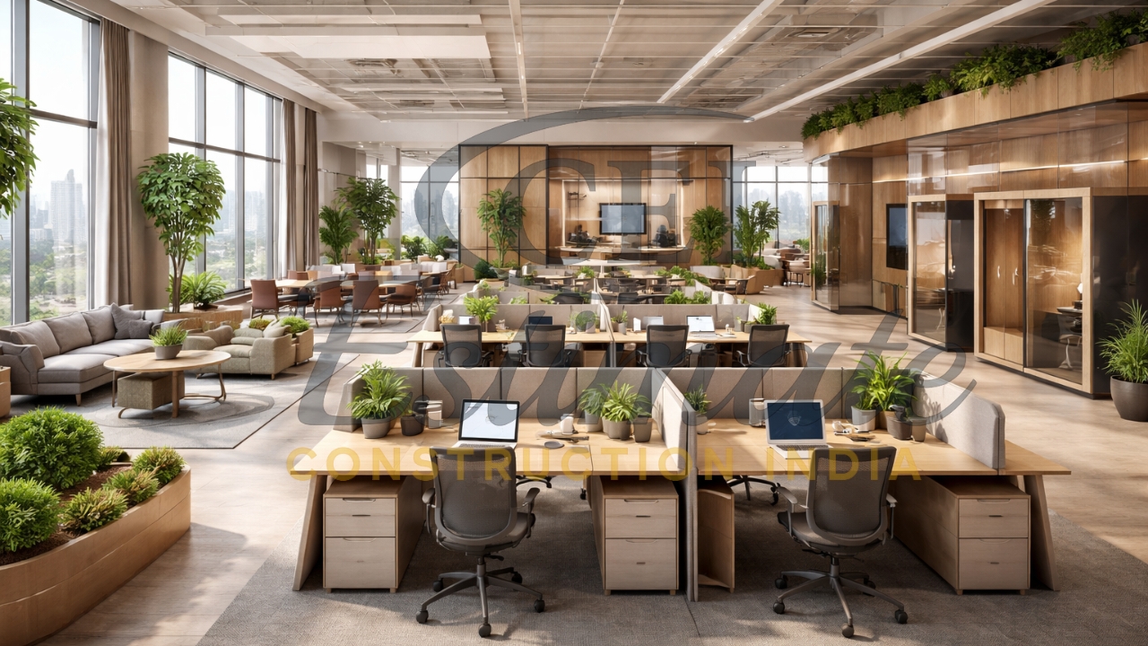 Top office furniture layout trends India 2026 full view