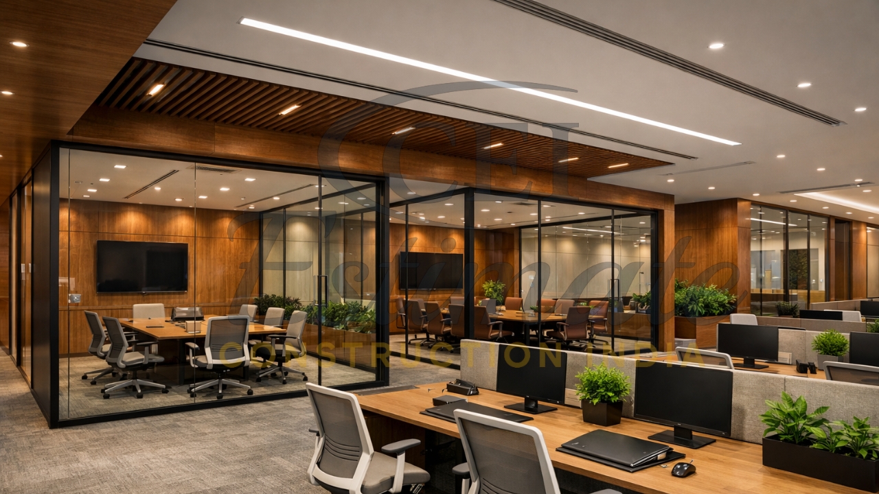 Construction Estimator India experts delivering office interior projects India 2026