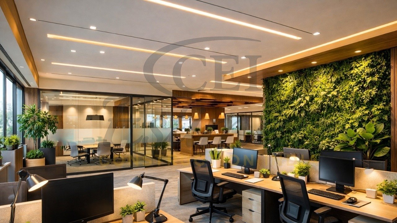 Office lighting boosting employee productivity and well-being in Indian workspaces