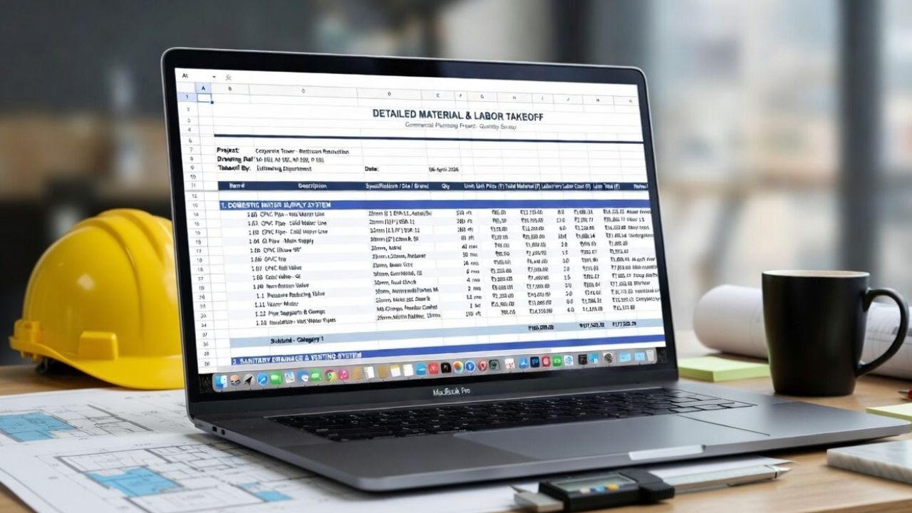 Plumbing Estimate Template
