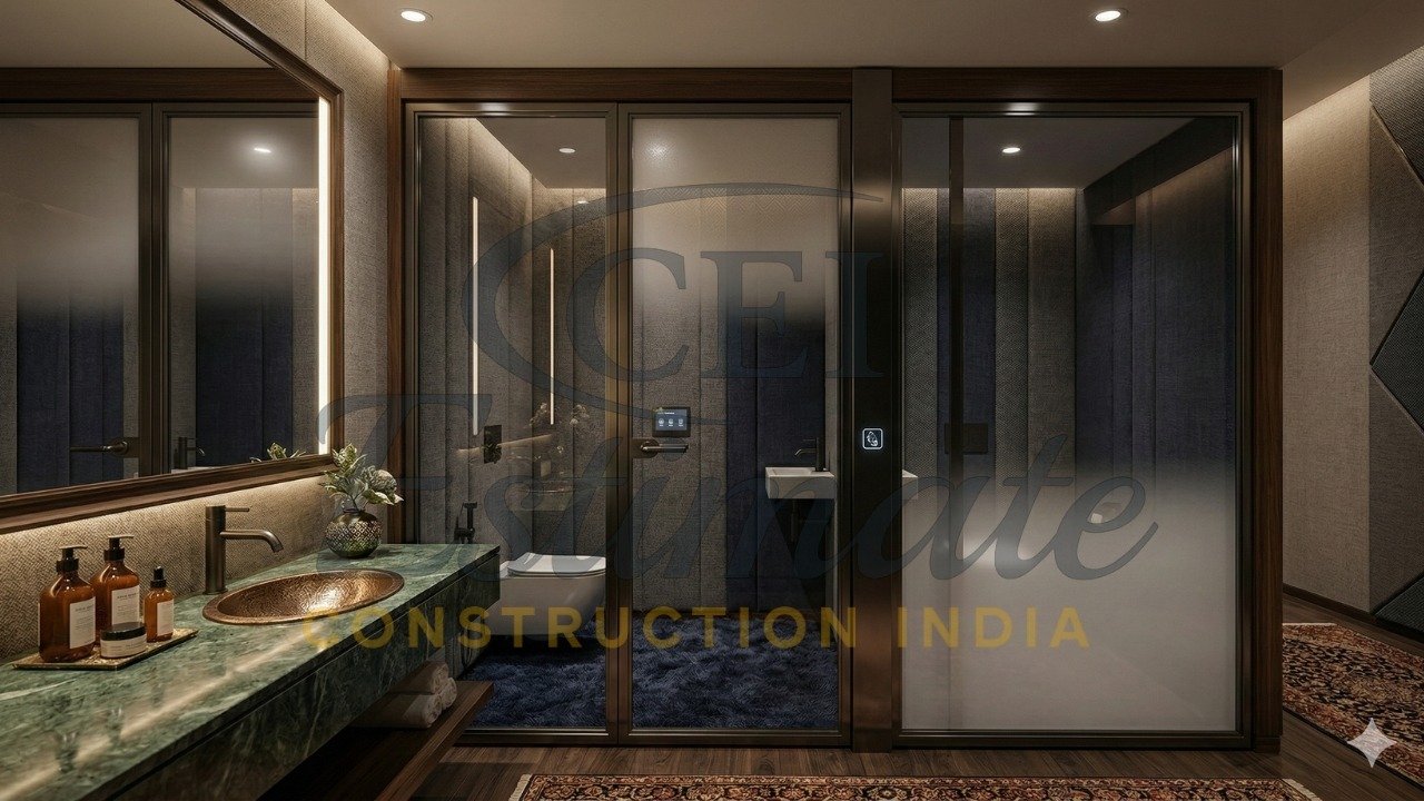 Construction Estimator India completed luxury washroom project 2026