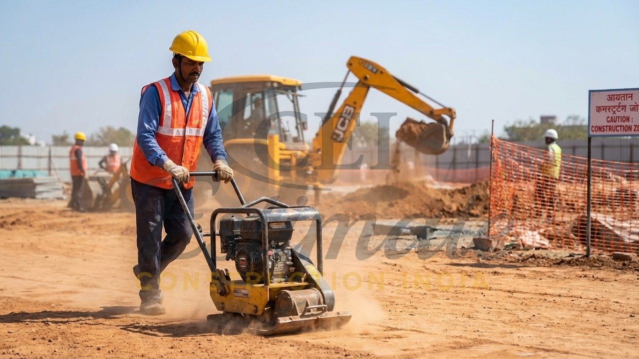 Site excavation and earth filling process for Indian construction 2026