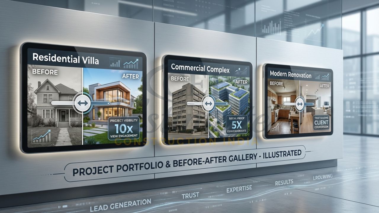 Digital project portfolio gallery for real estate developers and builders.