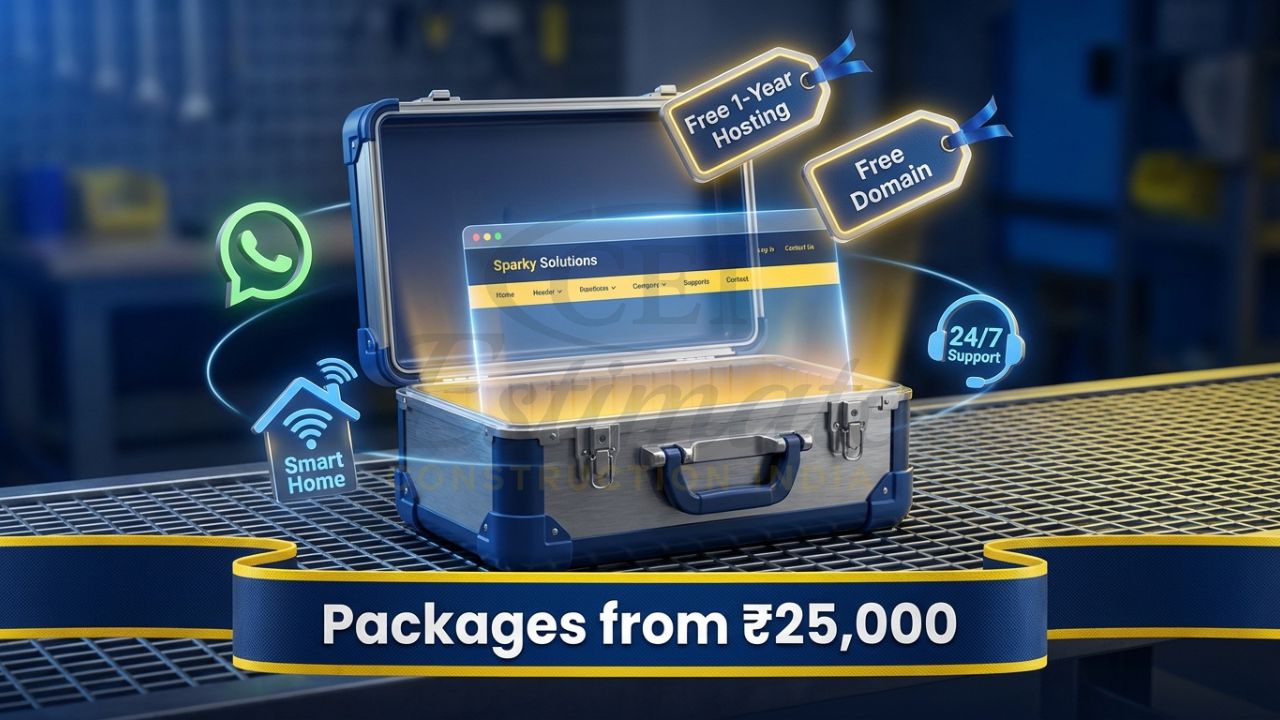 Affordable electrical website design packages in India starting at 25000.